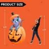 imageJoiedomi 5ft Tall Halloween Animated Inflatables Outdoor Decorations Inflatable Ghost on Pumpkin with LEDs Cute Blow Up Pumpkin Ghost Decor for Outside Yard Outdoor Lawn Garden Party DecorationCat