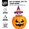 imageJoiedomi 5ft Tall Halloween Animated Inflatables Outdoor Decorations Inflatable Ghost on Pumpkin with LEDs Cute Blow Up Pumpkin Ghost Decor for Outside Yard Outdoor Lawn Garden Party DecorationGhost
