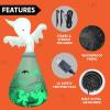 imageJoiedomi 6 FT Halloween Inflatable Outdoor Decoration Ghost Inflatable Halloween Decor Outdoor Blow Up Ghost in The Jar with Green Projecting LED for Halloween Yard Decoration