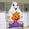 imageJoiedomi 6 FT Halloween Inflatables Outdoor Decorations Blow Up Ghost Inflatable Decor Inflatable Ghost with Builtin LEDs for Halloween Window Decorations