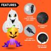 imageJoiedomi 6 FT Halloween Inflatables Outdoor Decorations Blow Up Ghost Inflatable Decor Inflatable Ghost with Builtin LEDs for Halloween Window Decorations