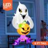 imageJoiedomi 6 FT Halloween Inflatables Outdoor Decorations Blow Up Ghost Inflatable Decor Inflatable Ghost with Builtin LEDs for Halloween Window Decorations