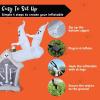 imageJoiedomi 6 FT Long Animated Halloween Inflatable Outdoor Decoration Ghost Inflatable Halloween Decor Outdoor Blow Up Ghost Playing Seesaw for Yard Decoration Outside Decor