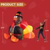 imageJoiedomi 6 FT Thanksgiving Inflatable Turkey Decorations LED Light Up Turkey with Pilgrim Hat Blow Up Decor for Thanksgiving Outdoor Decorations Halloween Inflatable for Yard GardenTurkey with Pilgrim Hat