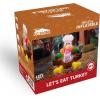 imageJoiedomi 6 FT Thanksgiving Inflatable Turkey Decorations LED Light Up Turkey with Pilgrim Hat Blow Up Decor for Thanksgiving Outdoor Decorations Halloween Inflatable for Yard GardenTurkey with Cutlery