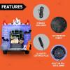 imageJoiedomi 6 ft Halloween Inflatable Outdoor Decorations Trunk or Treat Car Decorations Halloween Blow Ups Haunted Castle with Buildin LEDs Inflatable Pumpkin and Ghost for Outside Decor