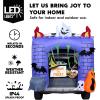 imageJoiedomi 6 ft Halloween Inflatable Outdoor Decorations Trunk or Treat Car Decorations Halloween Blow Ups Haunted Castle with Buildin LEDs Inflatable Pumpkin and Ghost for Outside Decor