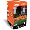 imageJoiedomi 7 FT Long Halloween Inflatables Pumpkin Outdoor Decorations 7 Pumpkins Outside Decoration with Witchs Cat with Buildin LEDs Blow Up Inflatables for Party Yard Lawn Garden Decor