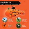 imageJoiedomi 7 FT Long Halloween Inflatables Pumpkin Outdoor Decorations 7 Pumpkins Outside Decoration with Witchs Cat with Buildin LEDs Blow Up Inflatables for Party Yard Lawn Garden Decor