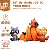 imageJoiedomi 7 FT Long Inflatable Woodland Animals with Cornucopia with Buildin LEDs Blow Up Inflatables for Thanksgiving Party Indoor Outdoor Yard Garden Lawn Fall Decorations