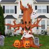 imageJoiedomi 8 FT Halloween Inflatable Scary Tree with Ghost Decorations Pumpkin and Tombstone Blow Up Inflatables with Buildin LEDs for Halloween Party Indoor Outdoor Yard Garden Lawn Decorations