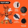 imageJoiedomi 8 FT Halloween Inflatable Scary Tree with Ghost Decorations Pumpkin and Tombstone Blow Up Inflatables with Buildin LEDs for Halloween Party Indoor Outdoor Yard Garden Lawn Decorations