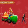imageJoiedomi 8 FT Thanksgiving Inflatable Turkey Driving Car Decoration with Builtin LEDs Blow Up Inflatables for Thanksgiving Party Indoor Outdoor Yard Garden and Lawn Fall