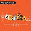 imageJoiedomi 8 ft Long Halloween Inflatable Three Characters and Pumpkin Patch Outdoor Decoration Blow Up Inflatables Witch Ghost Skeleton Yard Decorations with LEDs for Party Yard Lawn Garden DecorPumpkin Cat