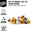 imageJoiedomi 8 ft Long Halloween Inflatable Three Characters and Pumpkin Patch Outdoor Decoration Blow Up Inflatables Witch Ghost Skeleton Yard Decorations with LEDs for Party Yard Lawn Garden DecorPumpkin Cat