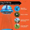 imageJoiedomi 9 FT Tall Halloween Inflatable UFO Outdoor Decorations Halloween Blow Ups UFO Alien Decor for Yard Decoration with LEDs for Lawn Garden Party DecorBlue Lights