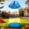 imageJoiedomi 9 FT Tall Halloween Inflatable UFO Outdoor Decorations Halloween Blow Ups UFO Alien Decor for Yard Decoration with LEDs for Lawn Garden Party DecorBlue Lights
