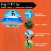 imageJoiedomi 9 FT Tall Halloween Inflatable UFO Outdoor Decorations Halloween Blow Ups UFO Alien Decor for Yard Decoration with LEDs for Lawn Garden Party DecorAnimated Lights