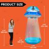 imageJoiedomi 9 FT Tall Halloween Inflatable UFO Outdoor Decorations Halloween Blow Ups UFO Alien Decor for Yard Decoration with LEDs for Lawn Garden Party DecorAnimated Lights