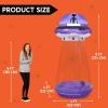 imageJoiedomi 9 FT Tall Halloween Inflatable UFO Outdoor Decorations Halloween Blow Ups UFO Alien Decor for Yard Decoration with LEDs for Lawn Garden Party DecorPurple Lights
