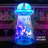 imageJoiedomi 9 FT Tall Halloween Inflatable UFO Outdoor Decorations Halloween Blow Ups UFO Alien Decor for Yard Decoration with LEDs for Lawn Garden Party DecorBlue Lights