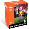 imageJoiedomi 9 FT Tall Halloween Inflatables Outdoor Decoration Blow Up Yard Decorations Giant Inflatable Clown with Hammer with LEDs for Scary Halloween Decor