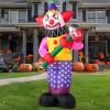 imageJoiedomi 9 FT Tall Halloween Inflatables Outdoor Decoration Blow Up Yard Decorations Giant Inflatable Clown with Hammer with LEDs for Scary Halloween Decor