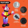 imageJoiedomi 9 FT Tall Halloween Inflatables Outdoor Decoration Blow Up Yard Decorations Giant Inflatable Clown with Hammer with LEDs for Scary Halloween Decor