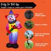 imageJoiedomi 9 FT Tall Halloween Inflatables Outdoor Decoration Blow Up Yard Decorations Giant Inflatable Clown with Hammer with LEDs for Scary Halloween Decor