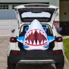 imageJoiedomi Animated Halloween Inflatable Outdoor Decorations Trunk or Treat Car Decorations Blow Ups Animated Dinosaur with LEDs for Halloween Yard DecorationShark