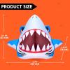 imageJoiedomi Animated Halloween Inflatable Outdoor Decorations Trunk or Treat Car Decorations Blow Ups Animated Dinosaur with LEDs for Halloween Yard DecorationShark