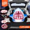 imageJoiedomi Animated Halloween Inflatable Outdoor Decorations Trunk or Treat Car Decorations Blow Ups Animated Dinosaur with LEDs for Halloween Yard DecorationShark