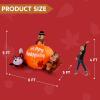 imageJoiedomi Thanksgiving Inflatable Decoration 6 FT Long Turkey Cornucopia Inflatable with Builtin LEDs for Thanksgiving Party Indoor Outdoor Yard Garden Lawn Fall DecorRacoon and Squirrel with pumpkin