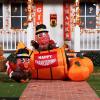 imageJoiedomi Thanksgiving Inflatable Decoration 6 FT Long Turkey Cornucopia Inflatable with Builtin LEDs for Thanksgiving Party Indoor Outdoor Yard Garden Lawn Fall DecorTurkey with Pumpkin