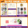 imageKlever Kits Halloween Gem Art Kit Kids Halloween Crafts Party Supplies Diamond Painting Kit with Stickers Suncatchers and Keychains Party Favor DIY Activities School Game Goodies Gift