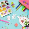imageKlever Kits Halloween Gem Art Kit Kids Halloween Crafts Party Supplies Diamond Painting Kit with Stickers Suncatchers and Keychains Party Favor DIY Activities School Game Goodies Gift