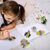 imageKlever Kits Halloween Gem Art Kit Kids Halloween Crafts Party Supplies Diamond Painting Kit with Stickers Suncatchers and Keychains Party Favor DIY Activities School Game Goodies Gift