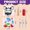 imageKlever Kits Halloween Pumpkin Decorating Kit with 10 Animal Designs Halloween Party Supplies DIY Arts Crafts Classroom Activities Party Favors for Kids