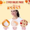 imageSpooktacular Creations 2 PCS Thanksgiving Decorative Plush Pumpkin ampamp Apple Pie Hats Thanksgiving Novelty Hats Party Favor Supplies Accessories Costume Dress Up