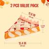 imageSpooktacular Creations 2 PCS Thanksgiving Decorative Plush Pumpkin ampamp Apple Pie Hats Thanksgiving Novelty Hats Party Favor Supplies Accessories Costume Dress Up