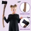 imageSpooktacular Creations 27quot Halloween Realistic Foam Felling Axe Scary Toy Weapons Fake Plastic Toy Axes for Women Men Halloween Costume Cosplay Party Props Accessories Brown