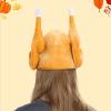 imageSpooktacular Creations 3 Pack Plush Roasted Turkey Hats for Thanksgiving and Halloween Costume Dress Up Party