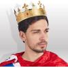 imageSpooktacular Creations Gold Royal King Crown Halloween Plastic Crown Hat for Kids Men Women Dress up Prince Costume Party Cosplay Props Pretend Play Party Accessories Decorations