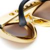 imageSpooktacular Creations Gold Sunglasses Disco Glasses 50s 60s 70s Glasses for Halloween Party Costume Rockstar Accessories Gold Celebrity Sunglasses for women and men