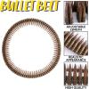 imageSpooktacular Creations Halloween Ammo Costume Accessories Included Army Bullet Belt with Fake Bullet and Dog Tag Necklace Bandolier and Stainless Steel Military Tag Toy Set for Soldier Cosplay