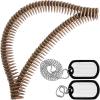 imageSpooktacular Creations Halloween Ammo Costume Accessories Included Army Bullet Belt with Fake Bullet and Dog Tag Necklace Bandolier and Stainless Steel Military Tag Toy Set for Soldier Cosplay