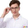 imageSpooktacular Creations Halloween Black Wizard Glasses Old Men Round Wire Costume Glasses Accessory for Men Women Halloween Dress Up Halloween Costume PropBlack