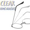 imageSpooktacular Creations Halloween Black Wizard Glasses Old Men Round Wire Costume Glasses Accessory for Men Women Halloween Dress Up Halloween Costume PropBlack