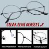 imageSpooktacular Creations Halloween Black Wizard Glasses Old Men Round Wire Costume Glasses Accessory for Men Women Halloween Dress Up Halloween Costume PropBlack
