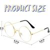 imageSpooktacular Creations Halloween Black Wizard Glasses Old Men Round Wire Costume Glasses Accessory for Men Women Halloween Dress Up Halloween Costume PropGold